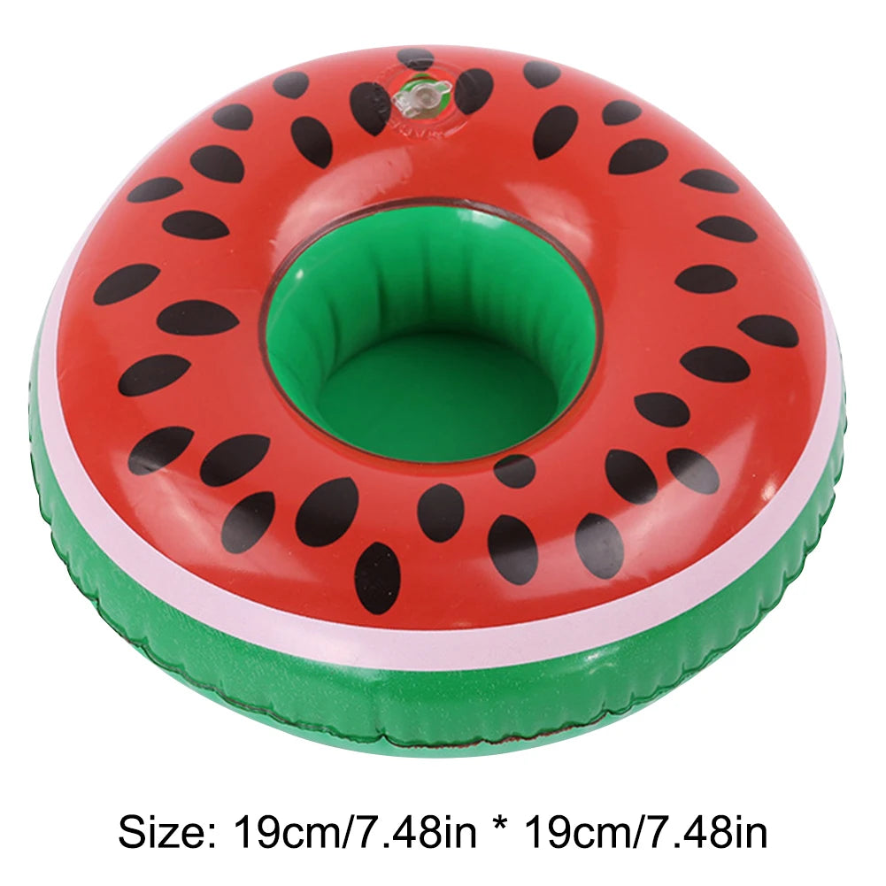 Floating Cup Holder Inflatable Swimming Pool Drink Cup Stand PVC Cooler Table Party Supplies Gift for Family Friends