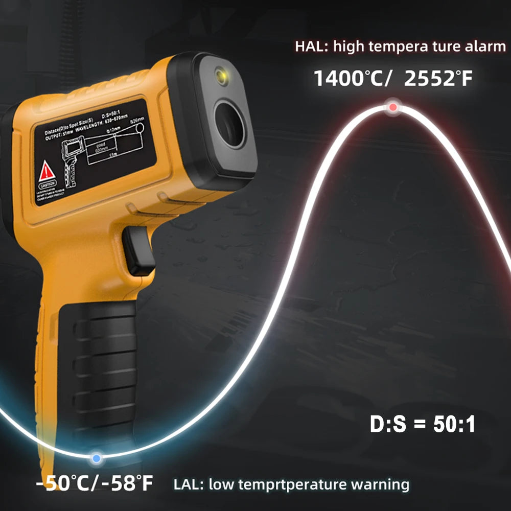 BSIDE Infrared Thermometer — Non-Contact Laser | -50° to 530°C | Professional