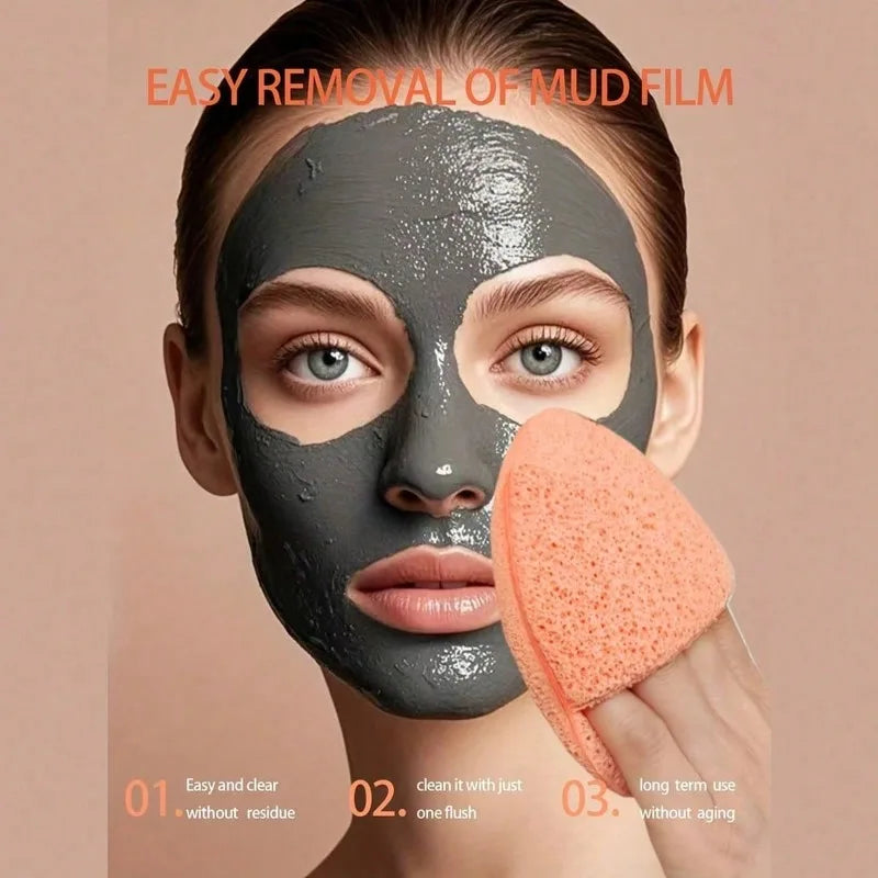 6-Piece Deep Cleansing Exfoliating Facial Sponge, Random Color and Shape, Reusable