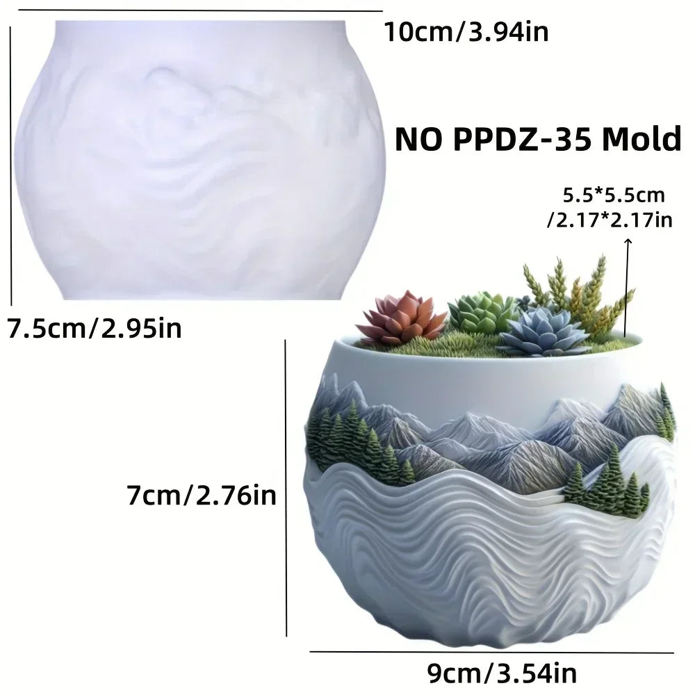 Molde de Silicona Mono Sonriente para Florero y Porta Pinceles | Resina y Yeso 🐒