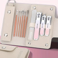 Set Manicure y Pedicure Portátil Ouriner 6-18pcs | Acero Inoxidable | Negro 💅 - Firu Total Sales