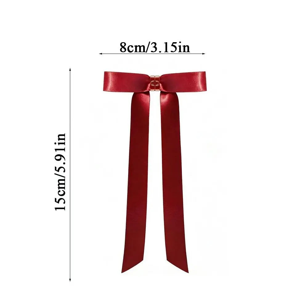 Strong Hold Bow Magnetic Hair Clip  No Slip Long Ribbons, Smart Magnet Hair Clips for Hairstyling No Crease Women