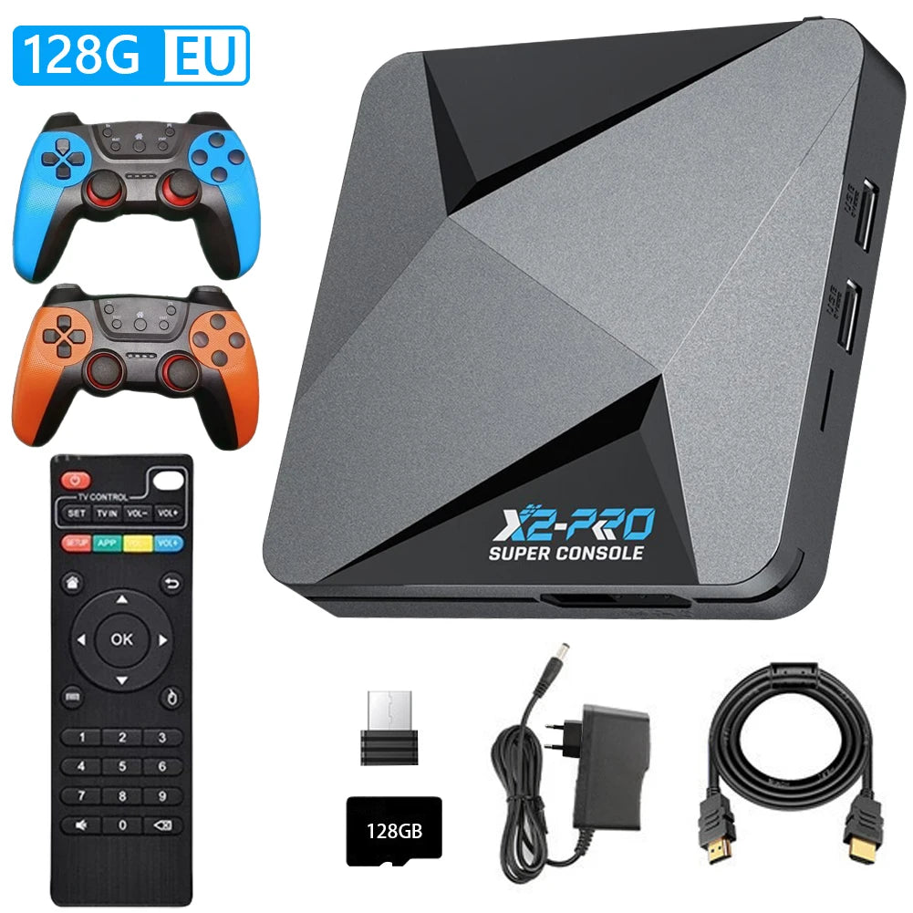 Super Console X2 Pro | 100,000 Juegos Retro | TV Box | SS/MAME/FC/SEGA | Con Gamepad - Firu Total Sales
