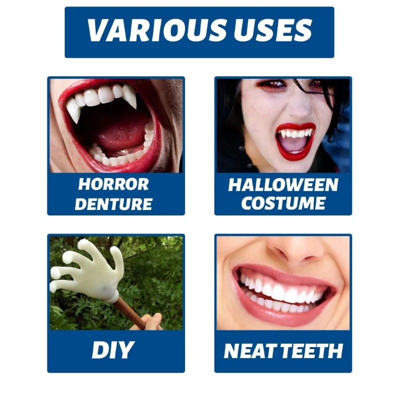 Resin 10ml/20ml/30ml Temporary Tooth Repair Teeth Gaps False Teeth Solid Glue Denture Adhesive Teeth Whitening-Tooth Beauty