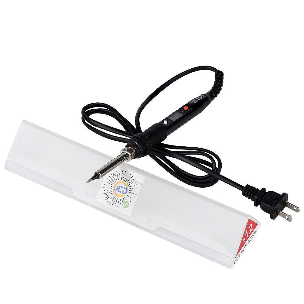 JCD 80W Electric Soldering Iron Kit LCD Display Temperature Adjustable 220V 110V With Solder Paste Iron Tips Welding Tools Set