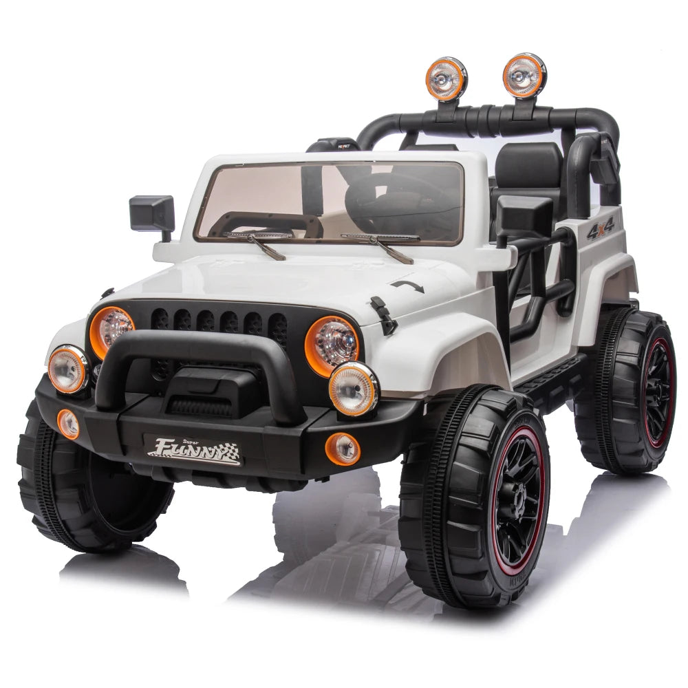 Carro Eléctrico 2 Asientos 24V para Niños | Control Padres | Bluetooth | 3-8 Años 🚗 - Firu Total Sales