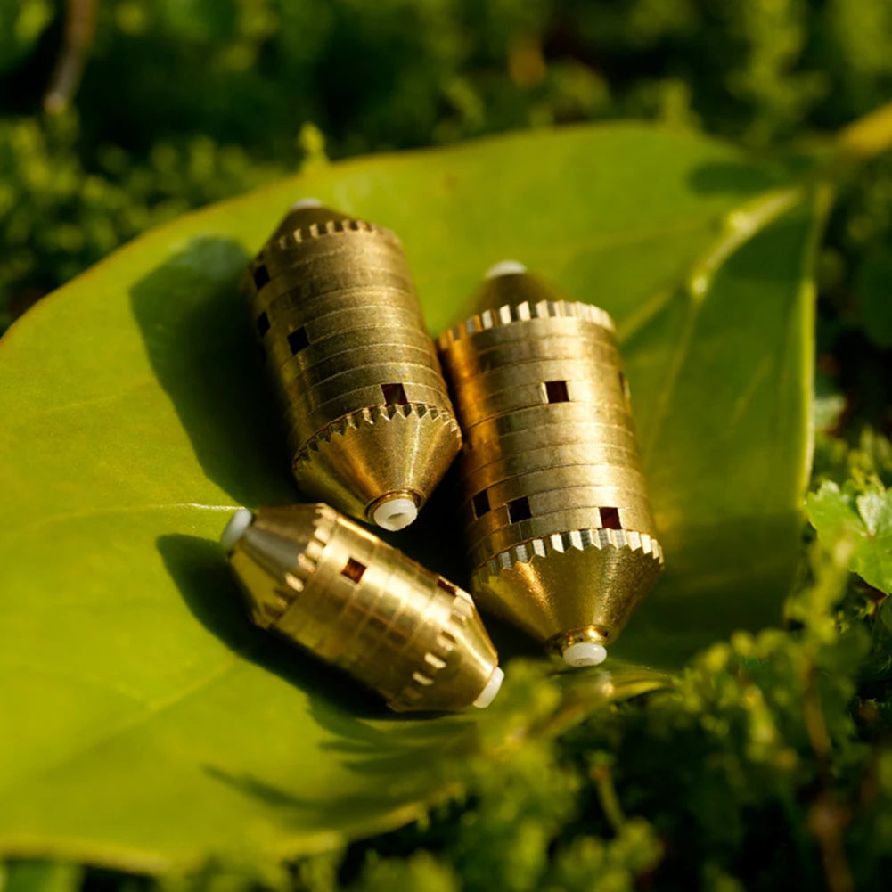 3Pcs Fishing Sinker Weights Fishing Sinkers Fishing Tackles Carp Fishing Sinkers Copper Fishing Weights for Saltwater Freshwater