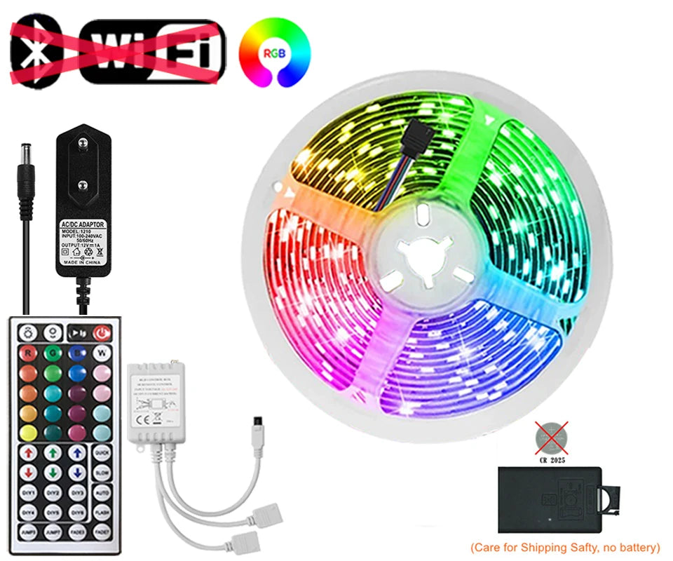 Tira LED RGB 5050 Vogliovoi WiFi | Bluetooth | Adhesiva | Tuya/Smart Life | Alexa y Google | Dormitorio - Firu Total Sales