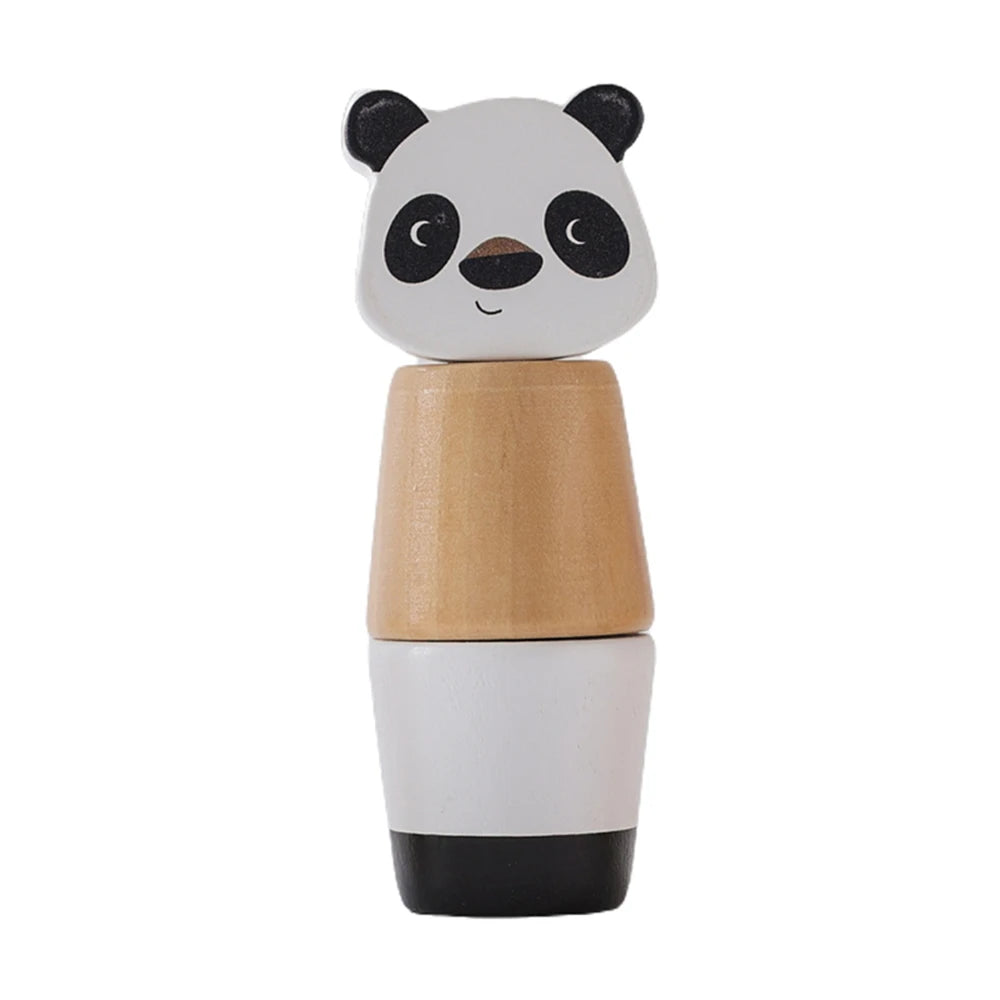 Wooden Rattle Silicone Ring — Sensory Baby Toy | 0-12 Months Gift