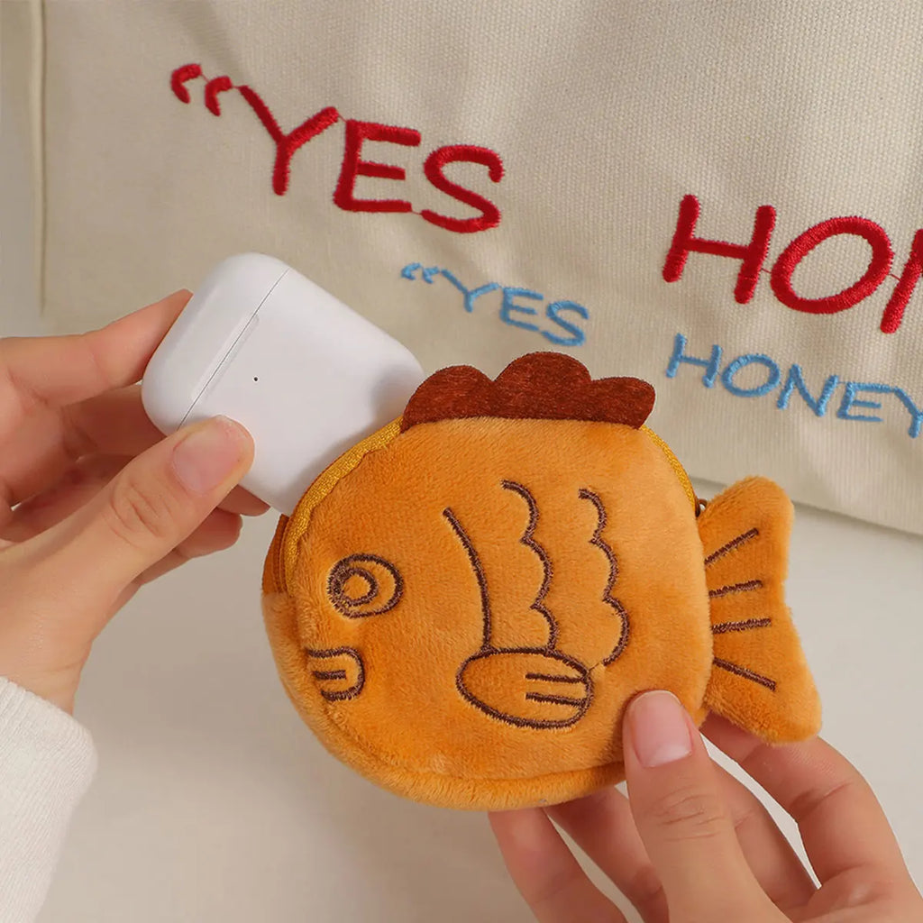 Monedero de Peluche Kawaii | Porta Monedas, Llaves y Auriculares | Regalo para Niños