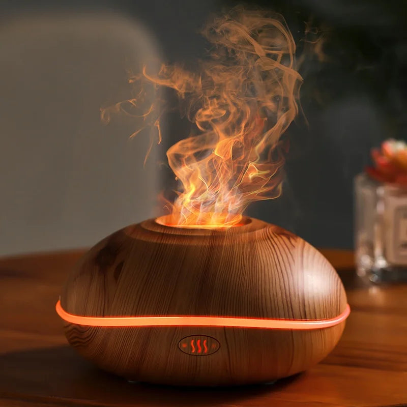Aroma Humidifier flame Can Add Essential Oil Small AromaRelax Machine Air Humidifier Equipped with colorful lighting function