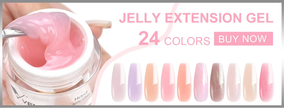 Gel de Construcción Rápida VENALISA 7.5ml | Semitransparente Jelly | Nude Rosa UV/LED 💅 - Firu Total Sales