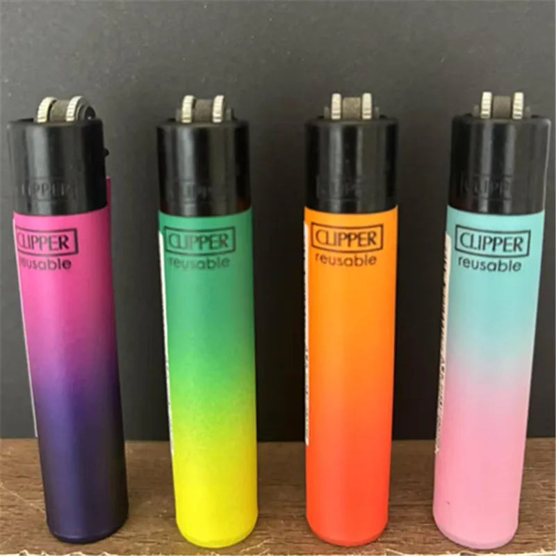 CLIPPER Lighter Retro Grinding Wheel Open Flame Lighter New Inflatable Lighter Cigarette Accessories Men's Small Gifts