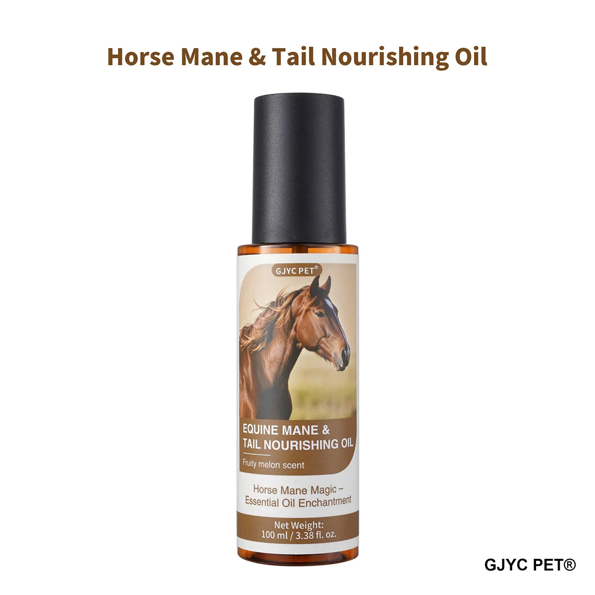 Aceite para Crin y Cola de Caballo 100ml | Brillo y Nutrición | Ingredientes Naturales 🐎