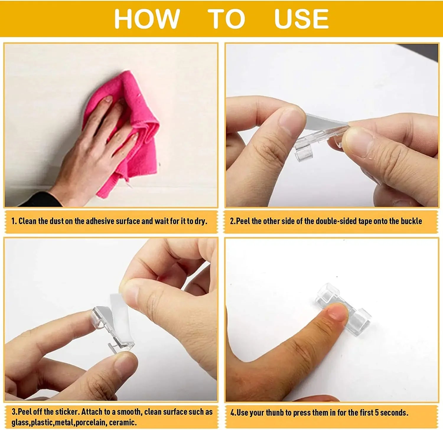 5-60Pcs Cable Clips Organizer Drop Wire Holder Cord Management Self-Adhesive Desk Tidy Cable Manager Fixed Clamp Wire Winder