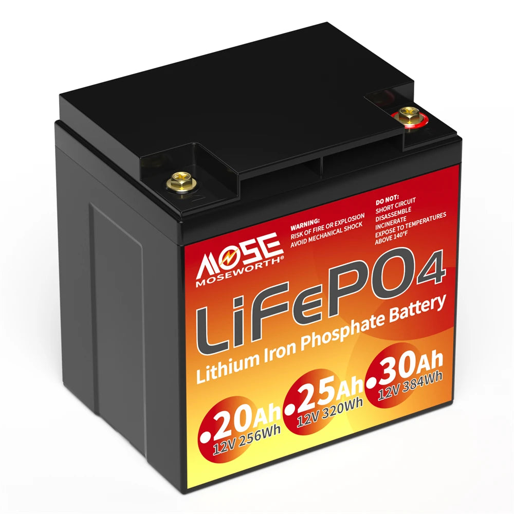Batería LiFePO4 12V 6Ah-300Ah con BMS | Recargable | Solar y Ciclo Profundo 🔋