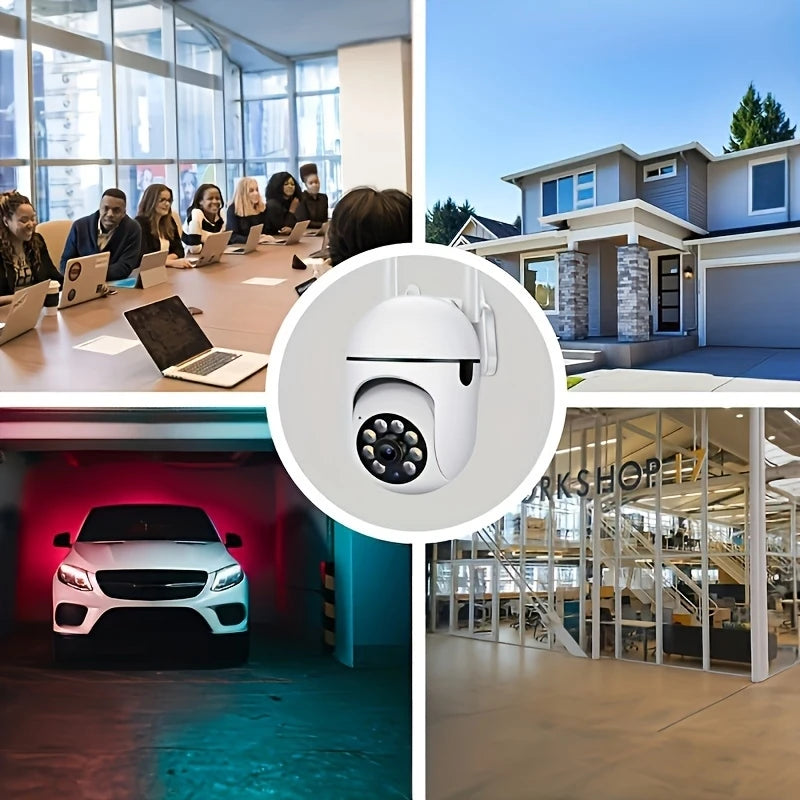 Ease Life APP Wireless 1080P HD Indoor/Outdoor WiFi Security Camera, Color Night Vision, 2-Way Audio, 360° Pan/Tilt/Zoom