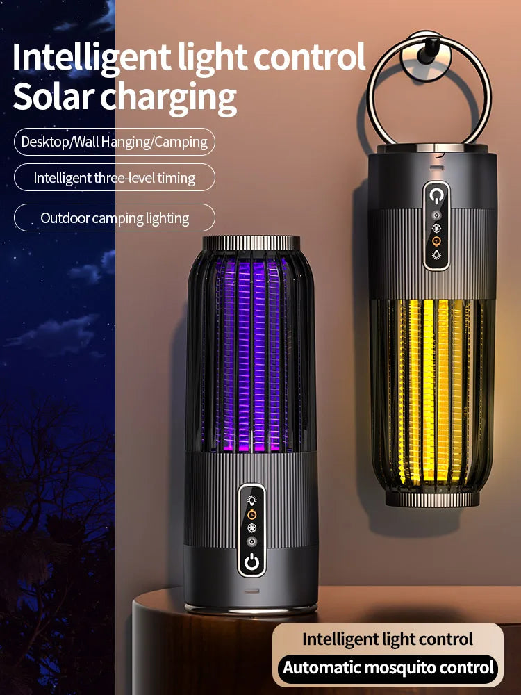 Lámpara Solar Mata Mosquitos Exterior | Recargable | Repelente Hogar | Certificada CE ☀️ - Firu Total Sales
