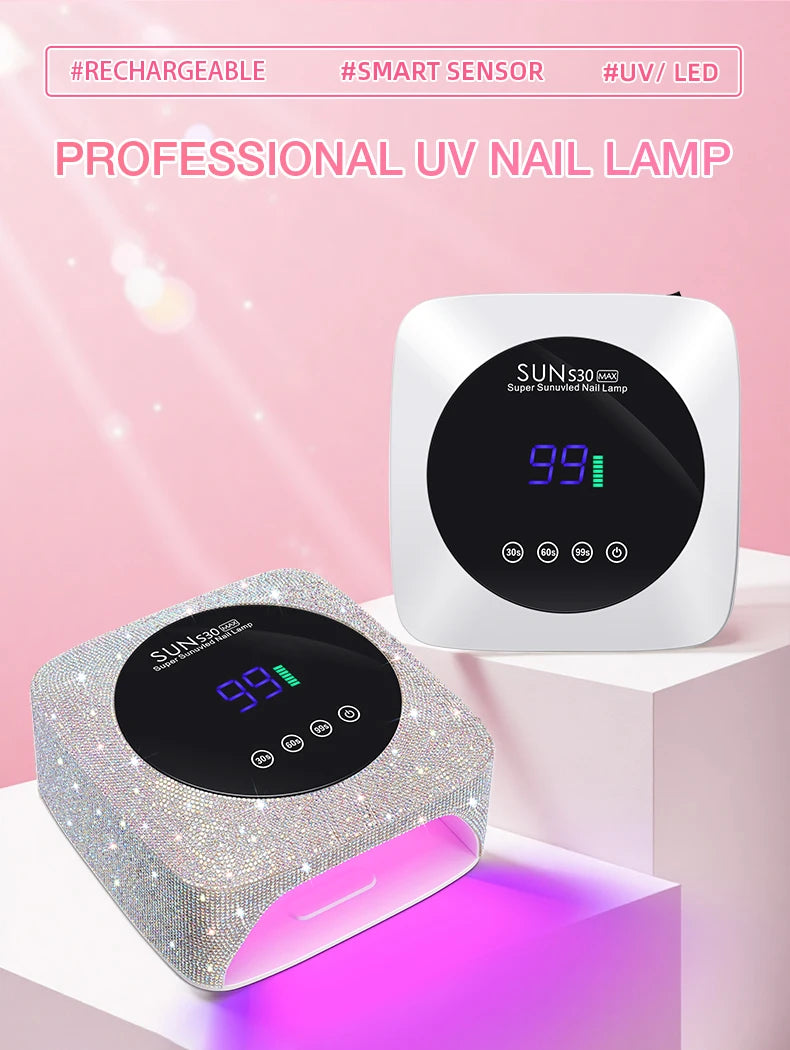 Lámpara UV/LED Recargable 180W DianaBeauty | 57 LEDs | Sensor de Movimiento | Salón - Firu Total Sales