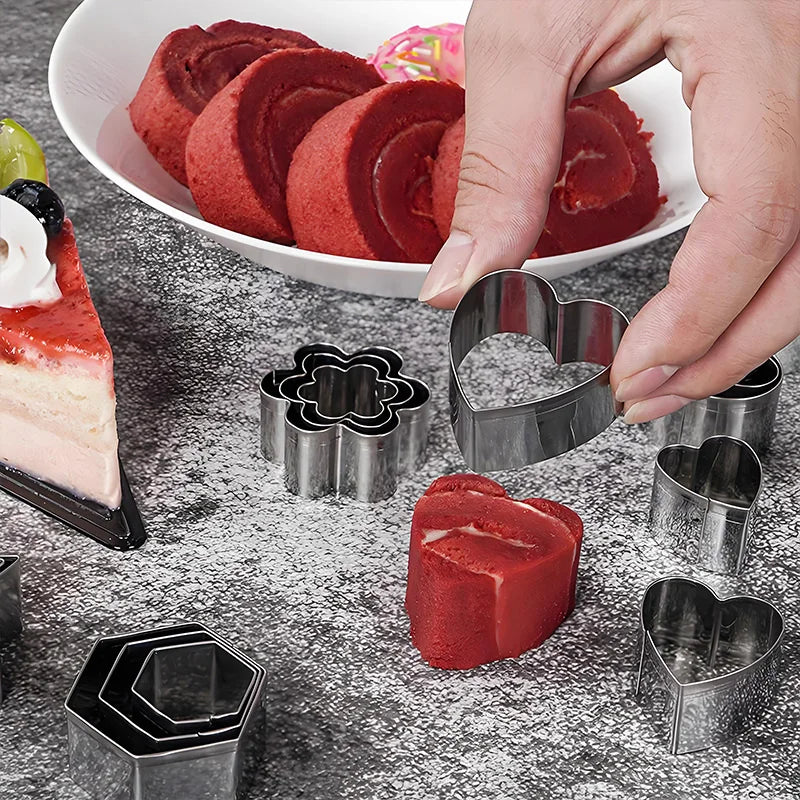 Set Cortadores de Galletas Acero Inoxidable | Formas Geométricas | Apto Lavavajillas 🍪
