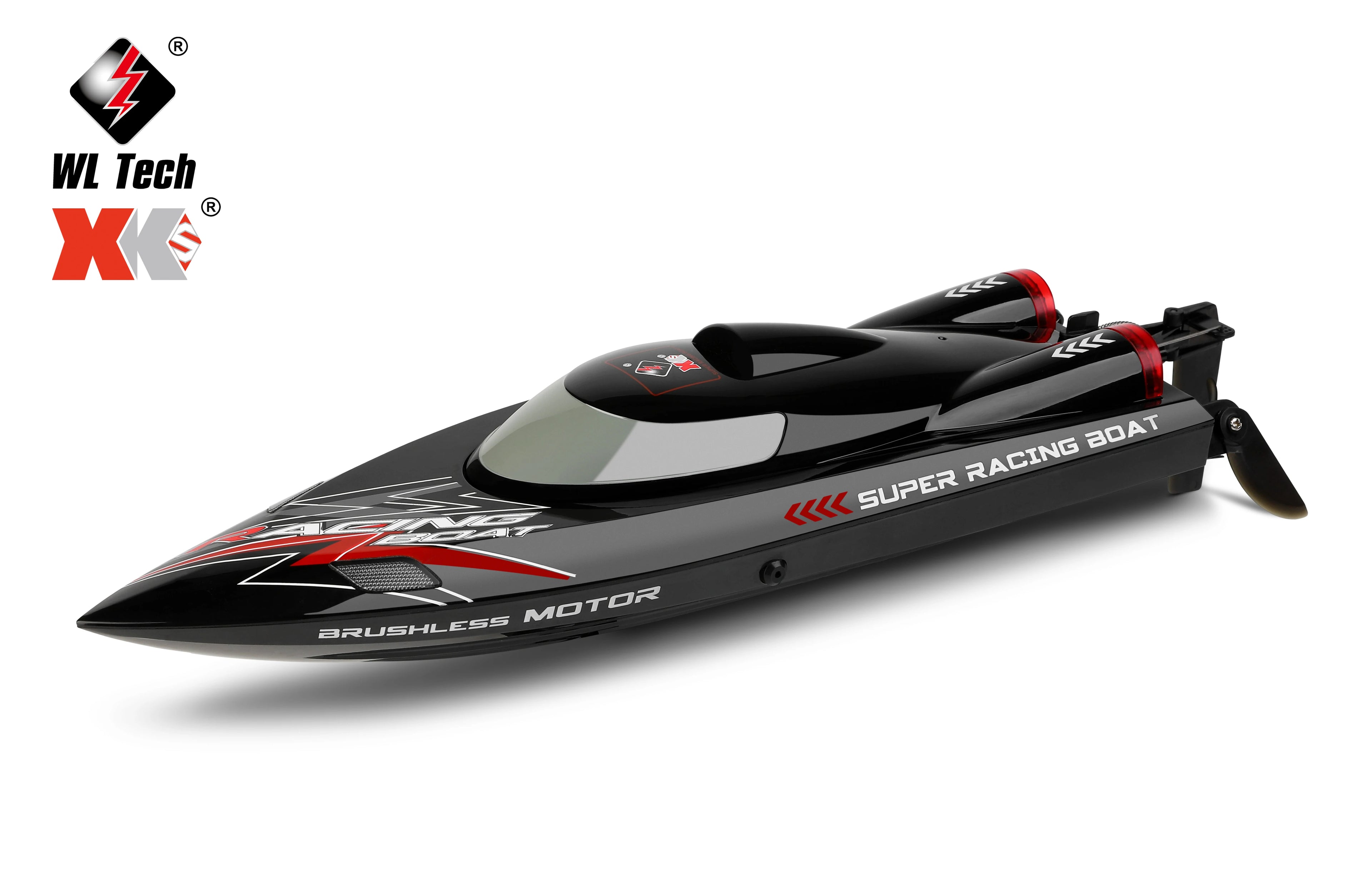 WLtoys WL916 RC Boat 2.4Ghz 55KM/H Brushless High Speed Racing Ship Remote Control Speedboat Toys For Adults with 2 Batteries - Firu Total Sales