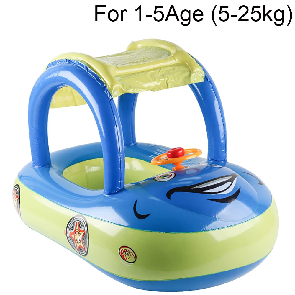 Flotador Forma de Carro para Niños | Aro de Piscina Playa | 3-6 Años 🌊 - Firu Total Sales