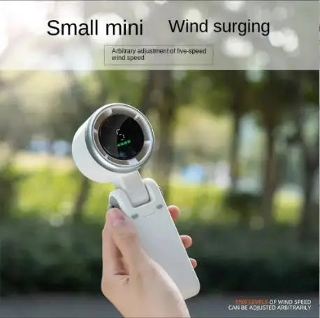 2025 Popular Portable Handheld Turbo Fan, 5 Gear Wind Hand Fan, Handheld Fan, Portable Mini Hand Fans, USB Rechargeable Turbo Fa