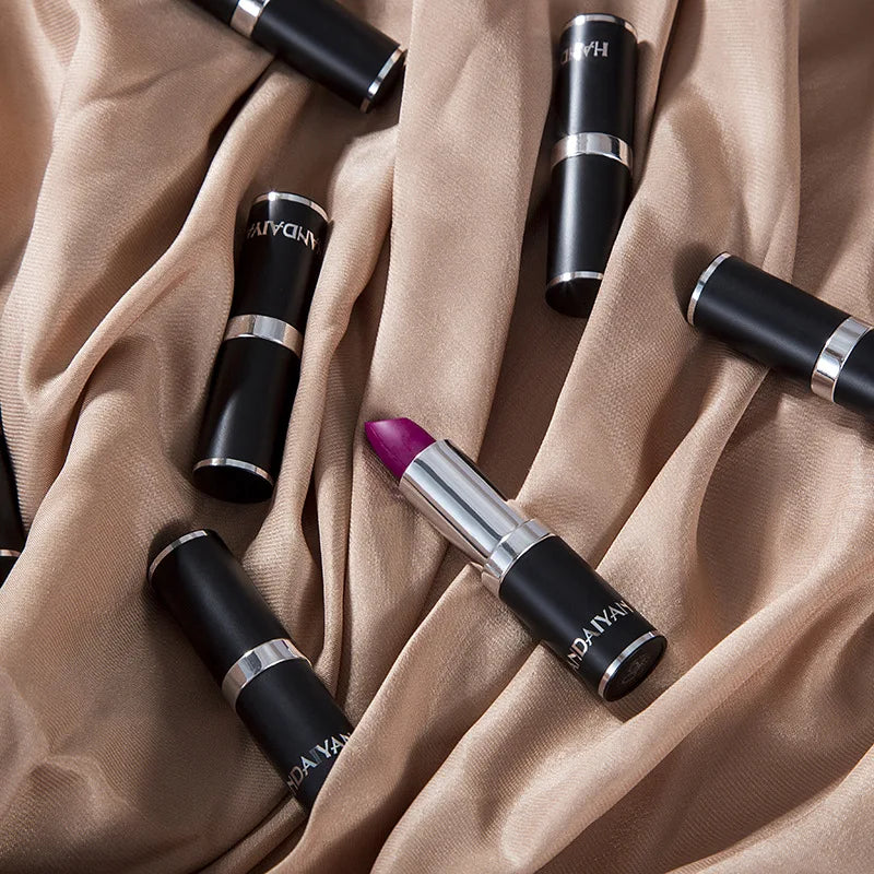 Matte Pink Velvet Lipstick Sexy Nude Red Brown Purple Lipgloss Gloss Velvety Lipstick Waterproof Makeup Long Lasting Lipstick