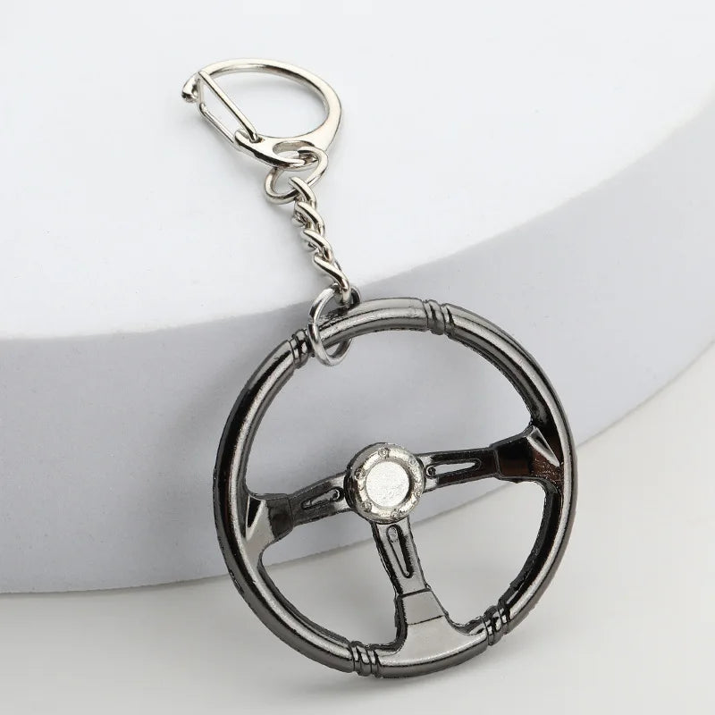 Creative Mini Gear Head Keychain Speed Gearbox Keyring for Car Key Turbo Hub Brake Disc Pendant Shock Absorber Keys Holder Chain