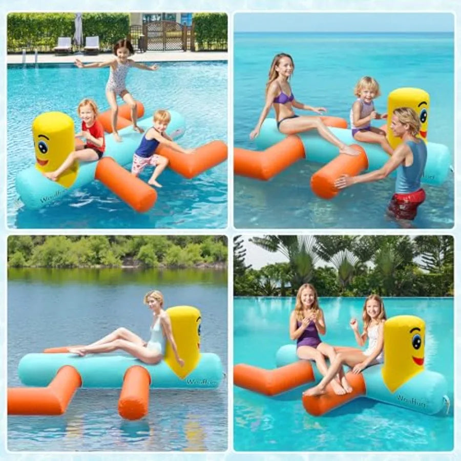 Inflatable Giant Pool Floats for Adults Big Floats for Lake Bird Pool Floaties Fun Floating Rafts Ride-on Lounge Floaty for Swi