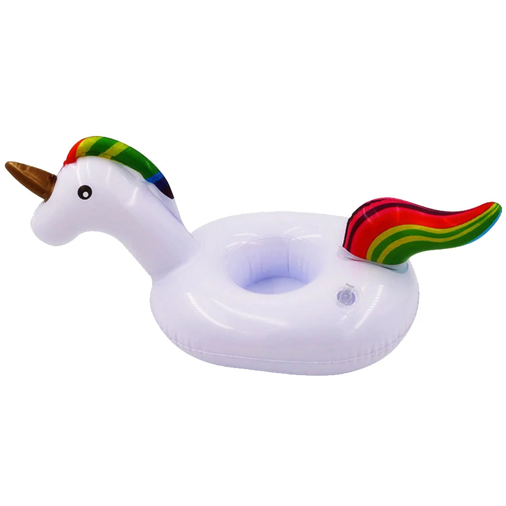 Floating Cup Holder Inflatable Swimming Pool Drink Cup Stand PVC Cooler Table Party Supplies Gift for Family Friends