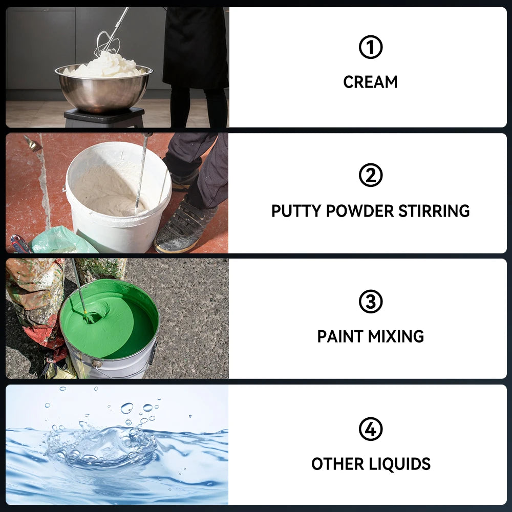 6 Speed Brushless Electric Concrete Mixer Paddle Mix Cordless Cement Mortar Plaster Blender Paint Mix Rod For makita 18v battery