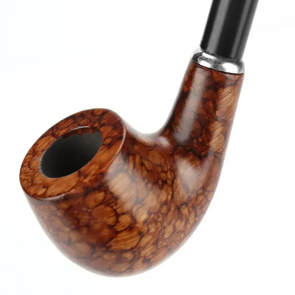 New Personality Wodden  Smoking Pipes 41cm Lengthened Resin Loop Long Handle Pipe Dry Tobacco Accessories with Gift Box
