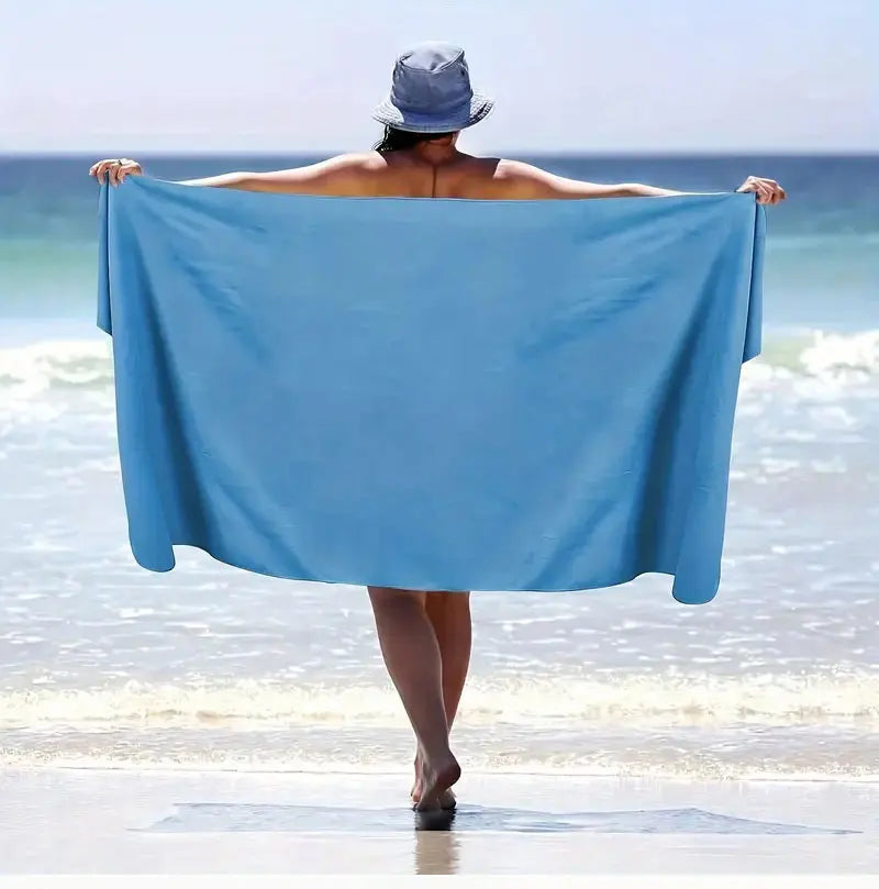 2-pcs Microfibre set sports towel fitness swimming towel body bath towel canbeused for yoga running camping beach WashclothTowel