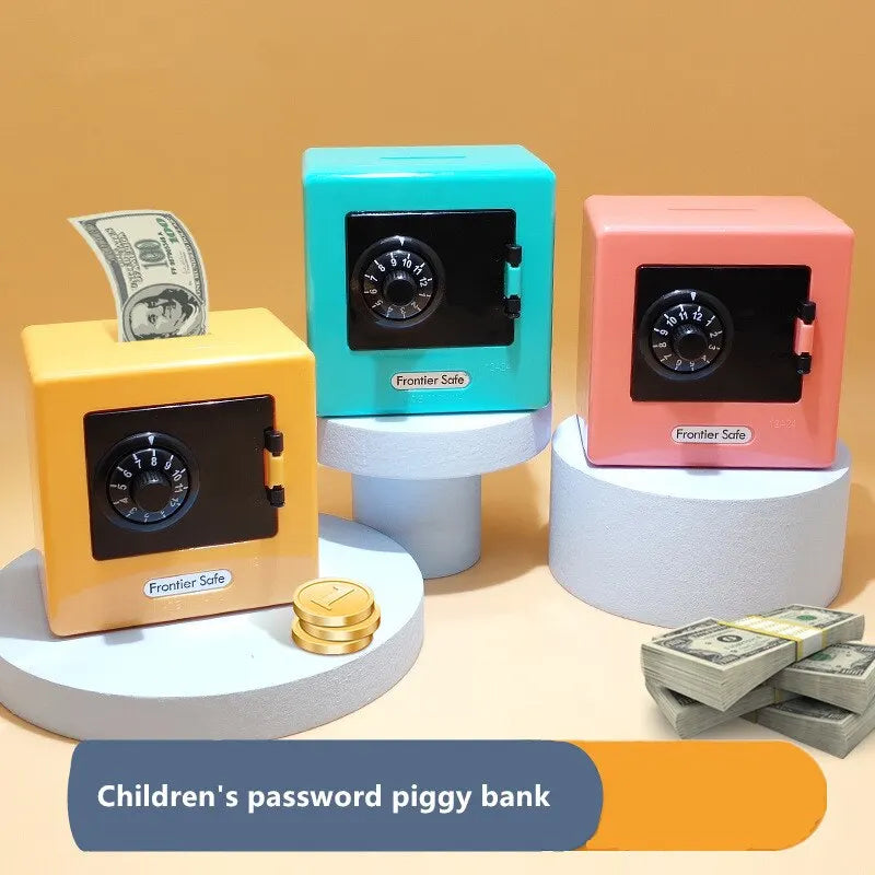 Alcancía Retro ATM con Contraseña | Deposita Billetes y Monedas Automáticamente 🏧 - Firu Total Sales