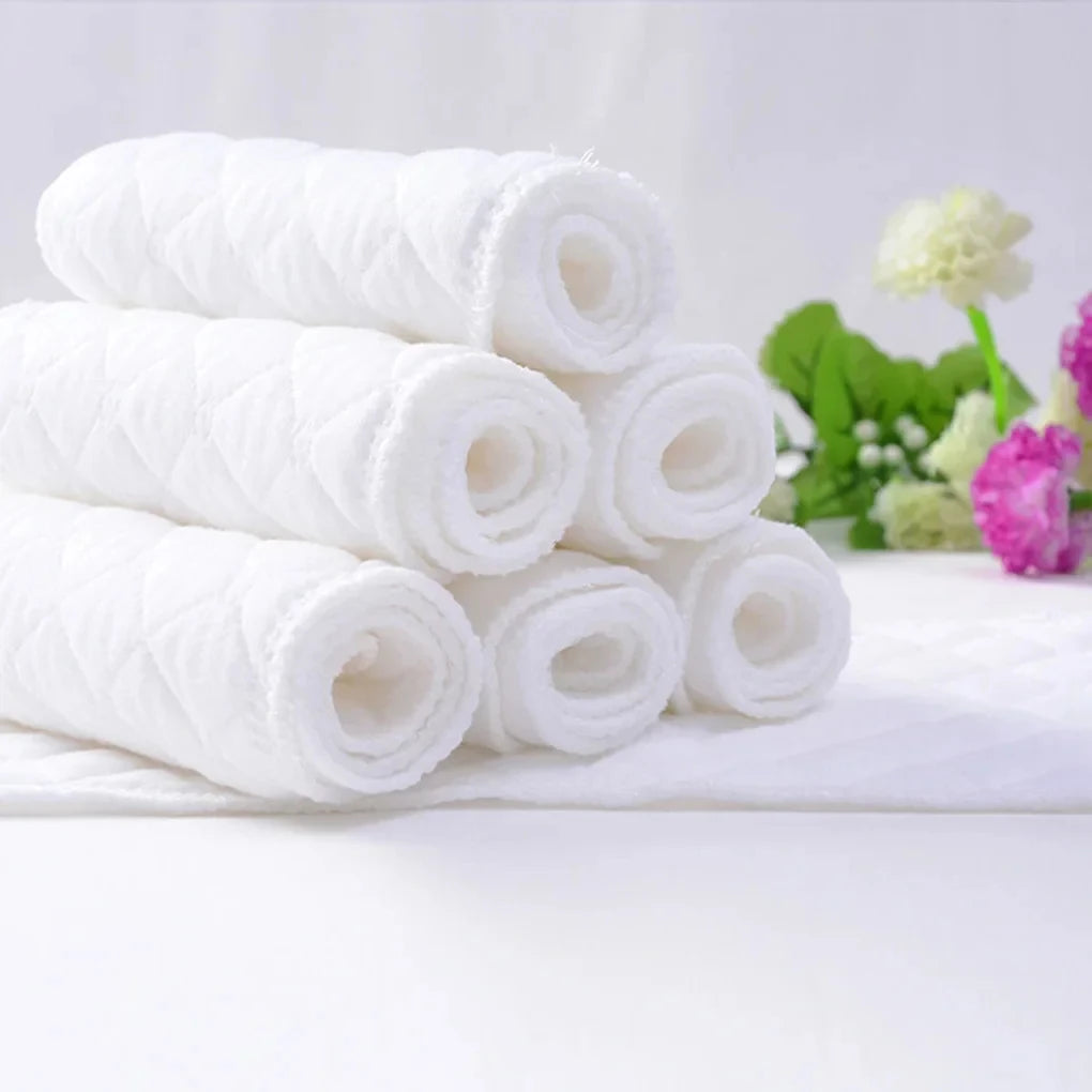10pcs Cotton Diapers Children Washable Reusable Baby Diaper Pad Folding Kids Changing Pads Accessories "