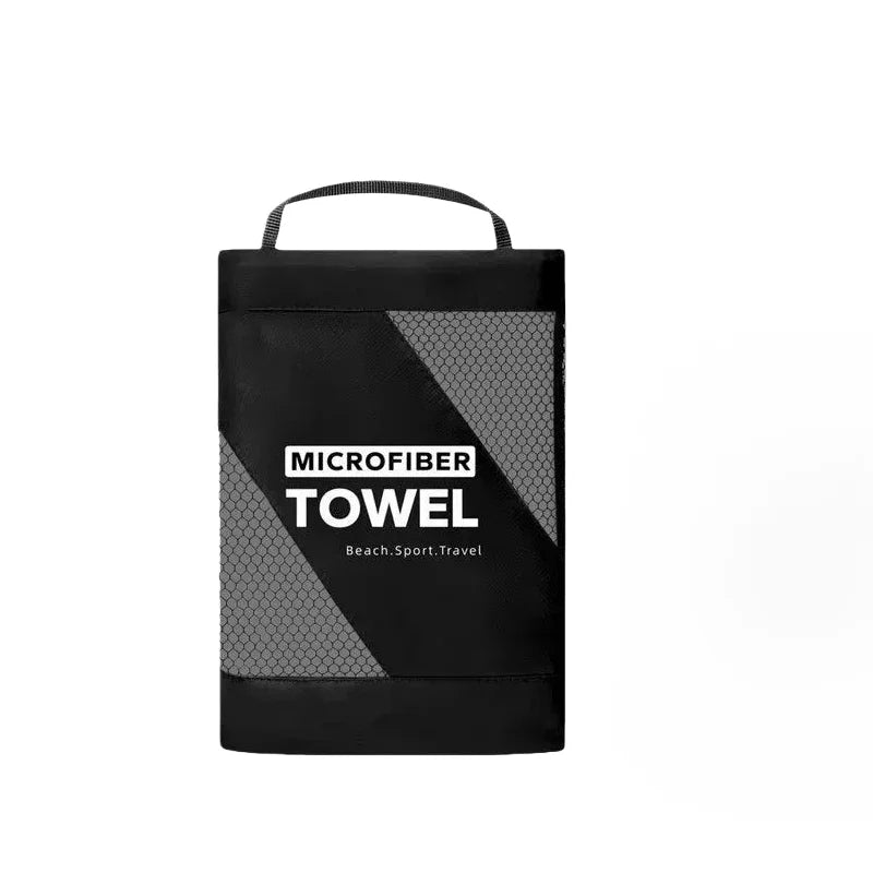 Toalla de Microfibra Premium 6 Tamaños con Bolsa - Playa, Gym, Yoga y Camping
