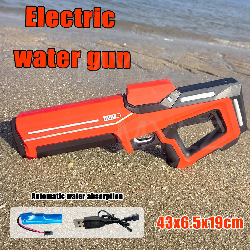Pistola de Agua Eléctrica de Alta Presión | Juego de Verano para Niños 🔫 - Firu Total Sales