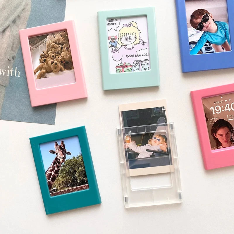 New Magnetic Picture Frames for Refrigerator 3 Inch Fridge Color Photo Frame Magnets Album Valentine's Day Gift Anniversary