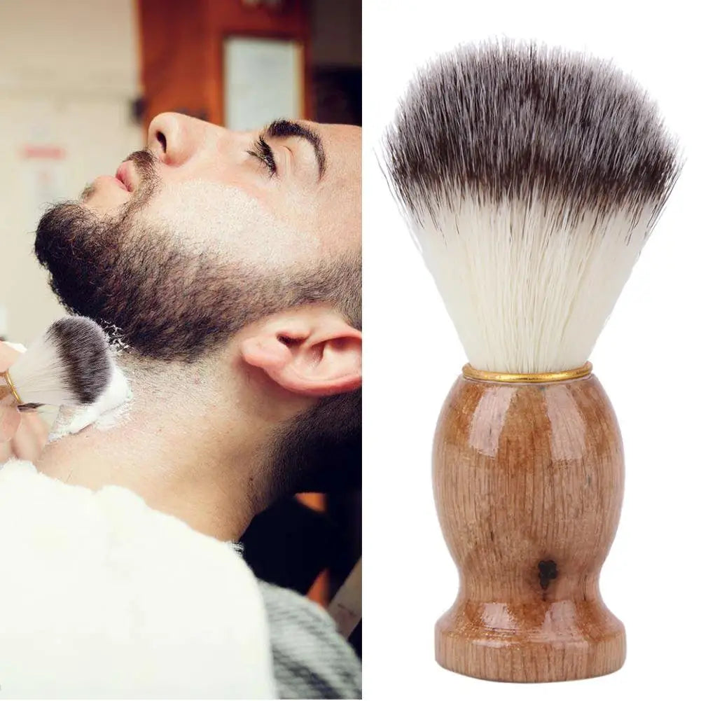Badger Hair Men's Shaving Brush Barber Salon Men Facial Beard Cleaning Appliance Shave Tool Razor Brush