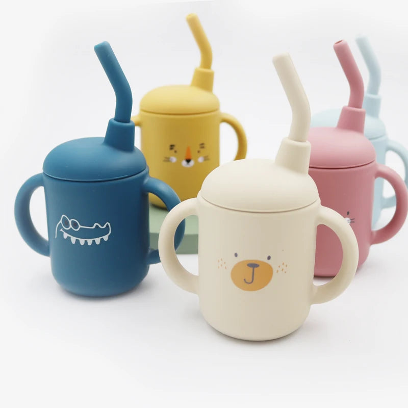 Vaso Sippy de Silicona 120ml para Bebé | Sin BPA | Contenedor de Snacks Portátil 🍼