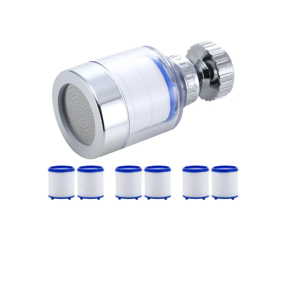 Kitchen Faucet Water Filter Pressurized Sink Filter Water Purifier 360° Tap Splash Proof Faucet Aerator Extender for Bathroom