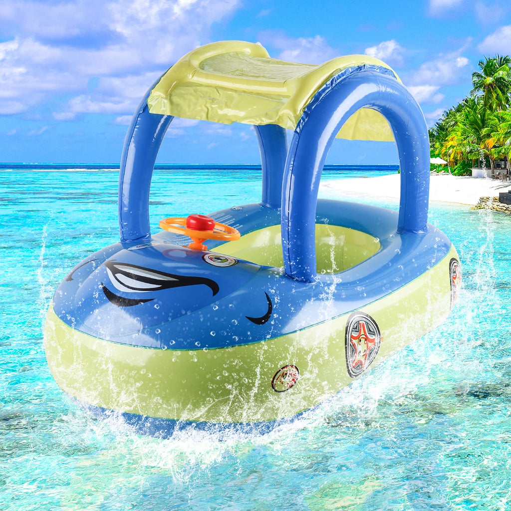 Flotador Forma de Carro para Niños | Aro de Piscina Playa | 3-6 Años 🌊 - Firu Total Sales