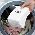 50Pcs Hypoallergenic Laundry Strips, Liquid-Free Biodegradable Powerful Decontamination Fresh Scent Cleaning Tablets