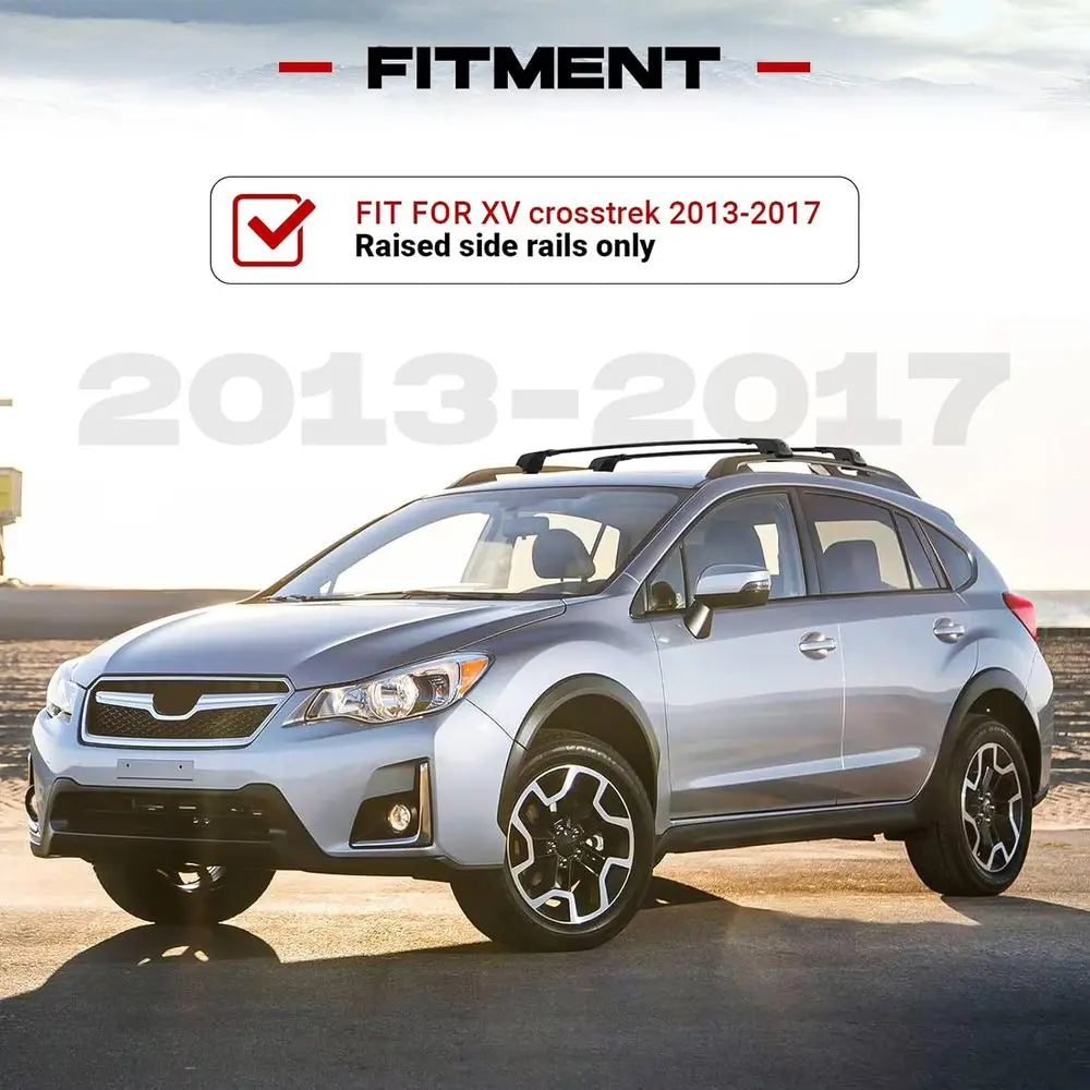 260lbs Capacity Lockable Roof Rack with Side Rails for 2013-2017 XV Trek Models - Suitable for Bikes, Canoes, and Surfboards