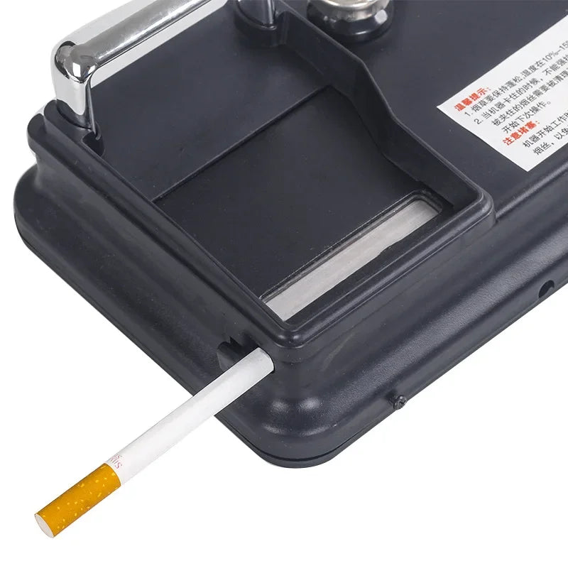 Double Rail Tobacco Rolling Machine Aluminum Alloy Cigarette Maker Injector Cigaret Filling 5.5/6.5/8mm Tube Smoking Accessories