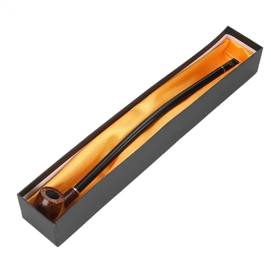 New Personality Wodden  Smoking Pipes 41cm Lengthened Resin Loop Long Handle Pipe Dry Tobacco Accessories with Gift Box