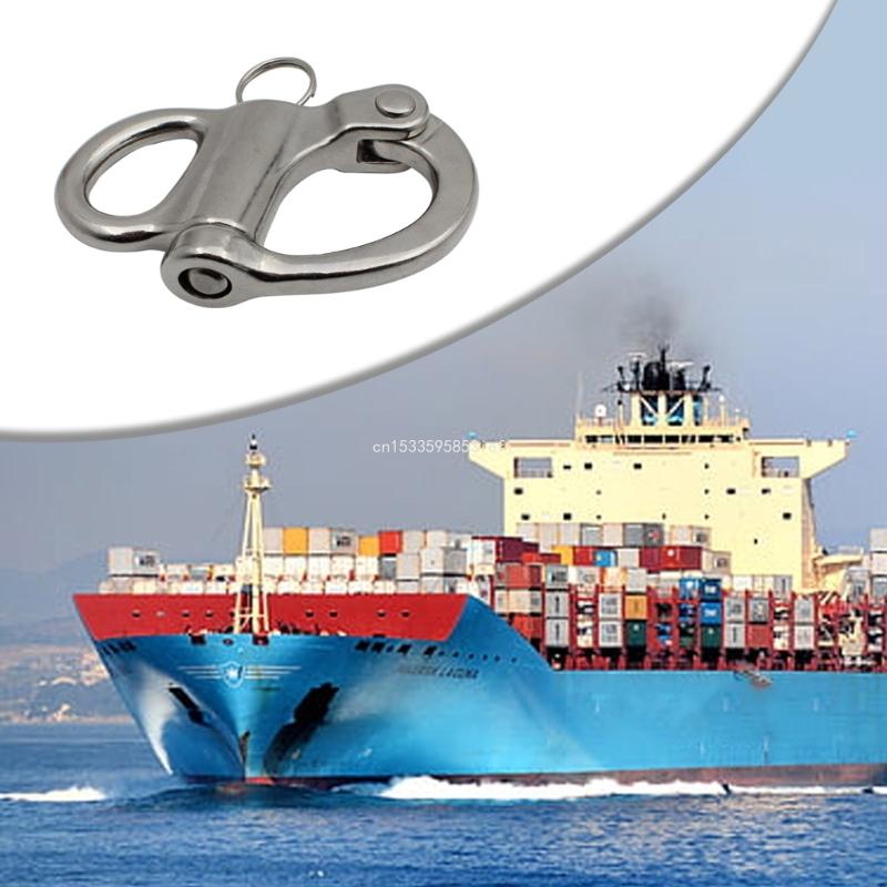 35/52/69/96mm Stainless Steel Quick Release Boats Chain Shackle Hook