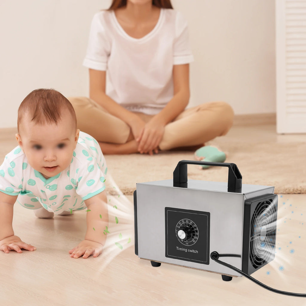 Generador de Ozono Comercial 120W 10g/h | Eliminador de Olores | Purificador O3 🌬️
