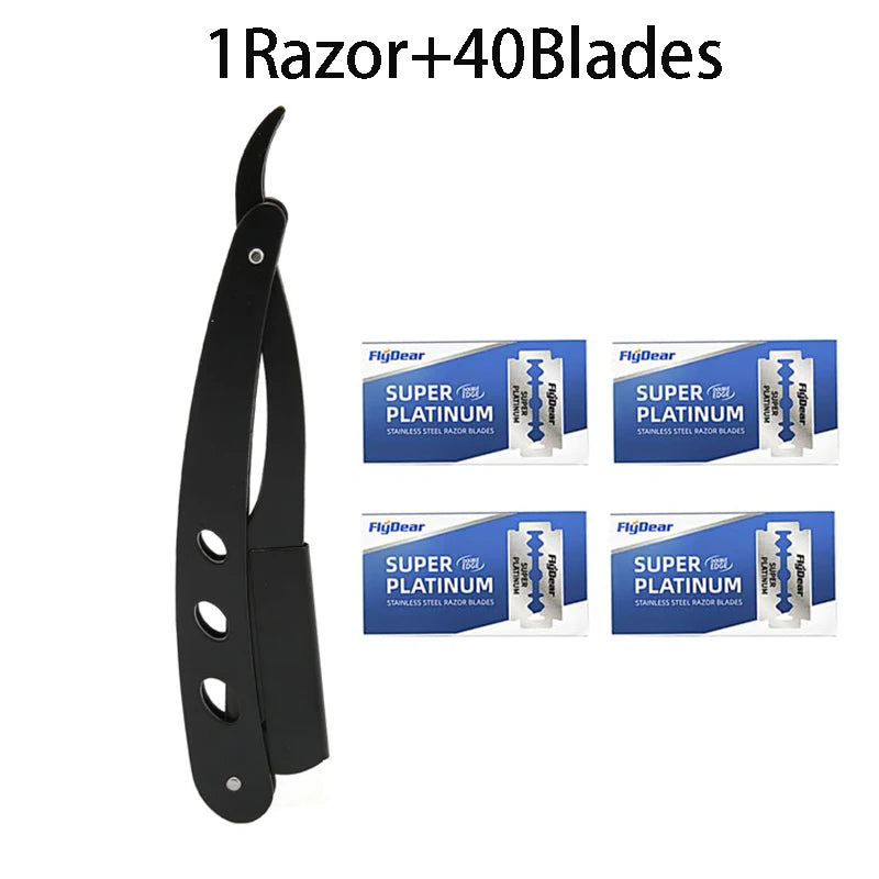 Straight shaver arm, men's folding manual shaver, men's shaver, razor sharp blade barber shop razor
